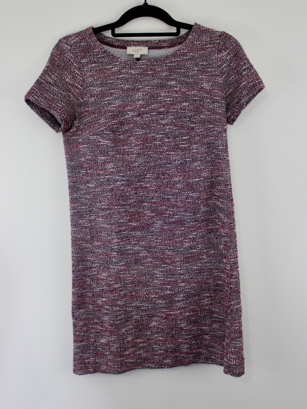 LOFT Outlet Tweed Boucle Shift Dress Size XS